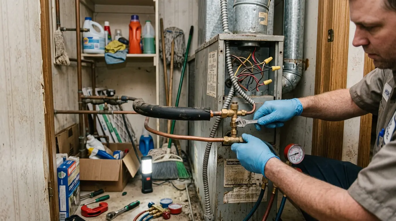 Manufactured home AC and heat pump hookups in Spokane, WA