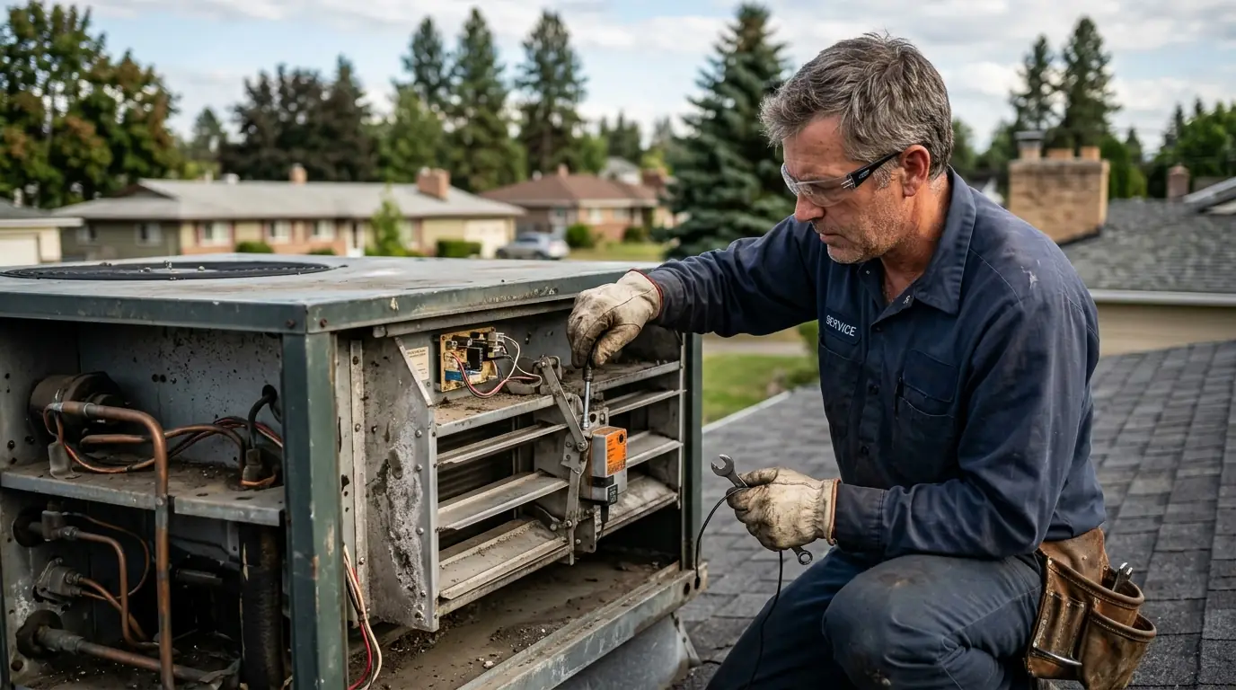 RTU compressor and economizer repair in Spokane, WA