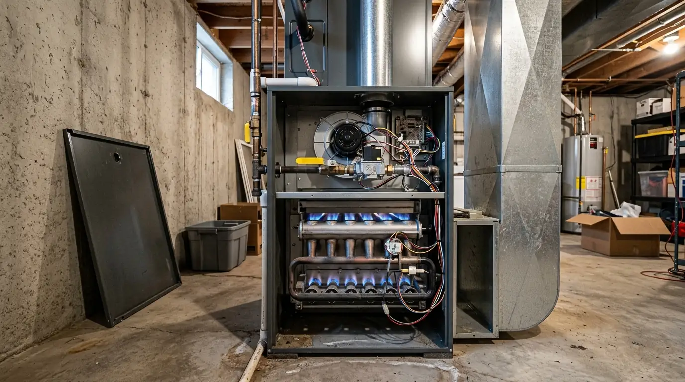 Furnaces, Boilers & Electric Heat work by our Spokane crew