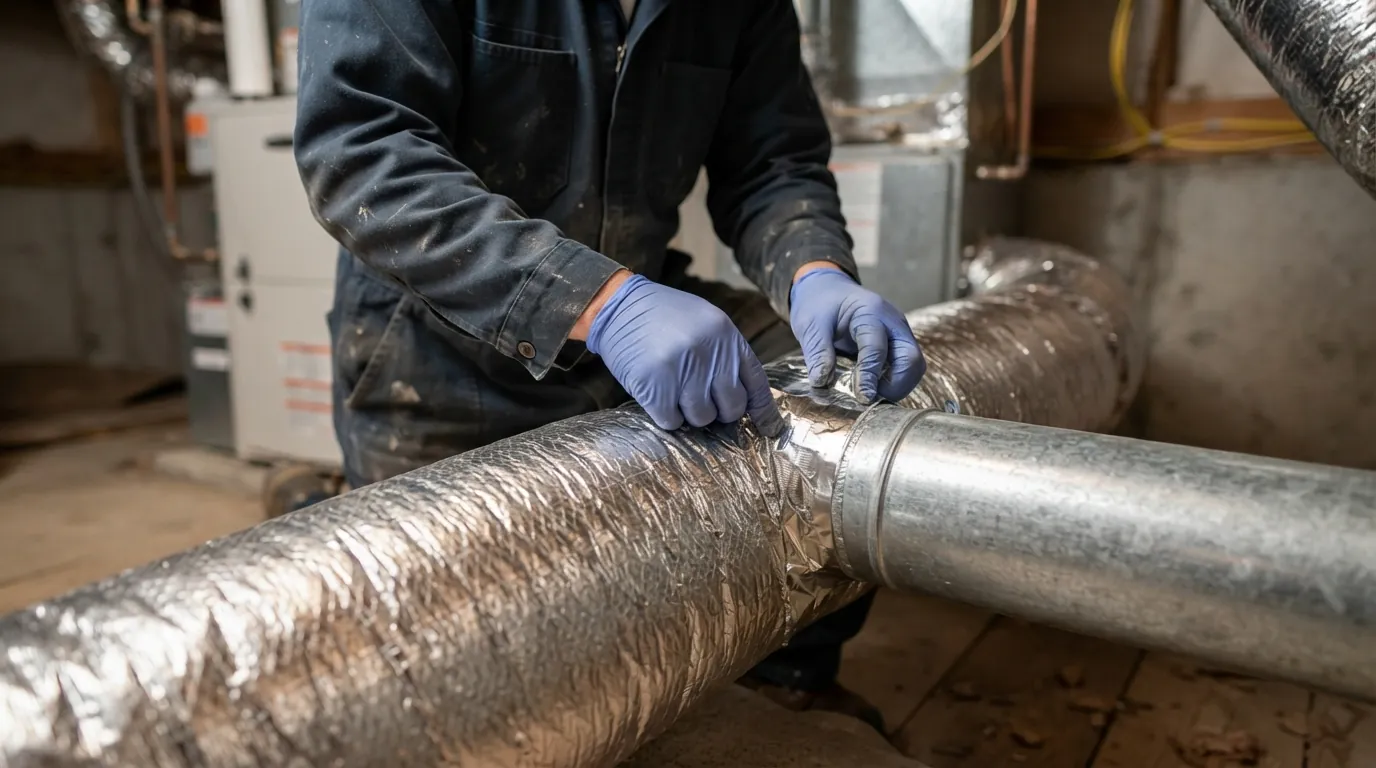 Crawlspace duct repair in Spokane, WA