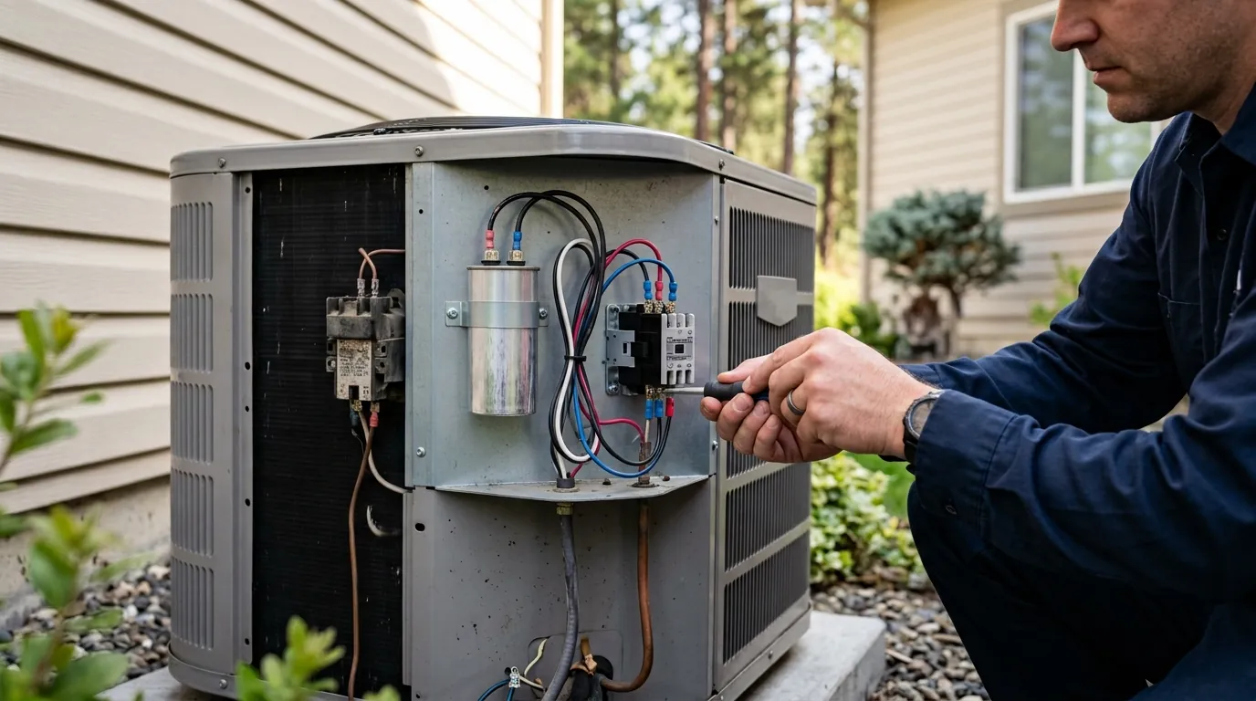 Capacitor and contactor replacement in Spokane, WA