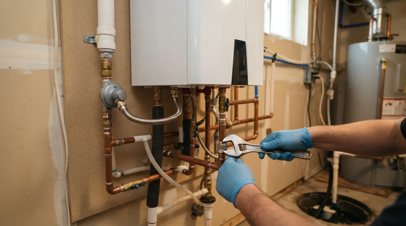 Condensing boiler upgrade in Spokane, WA