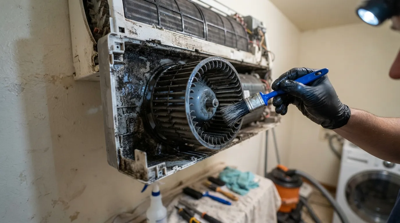 Blower wheel deep cleaning in Spokane, WA