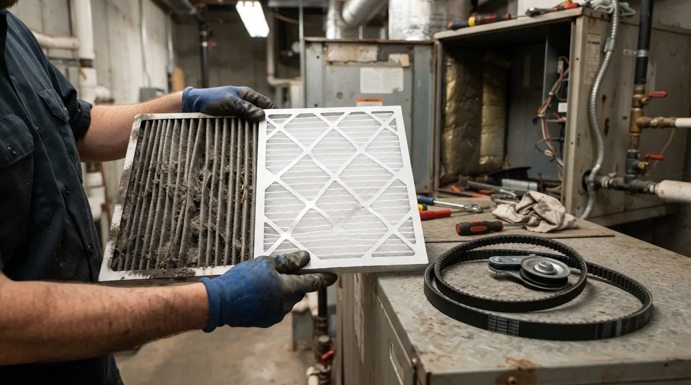 Quarterly filter and belt service in Spokane, WA